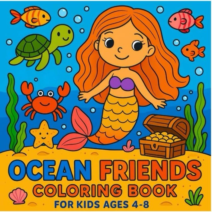 Ocean Friends Coloring Book