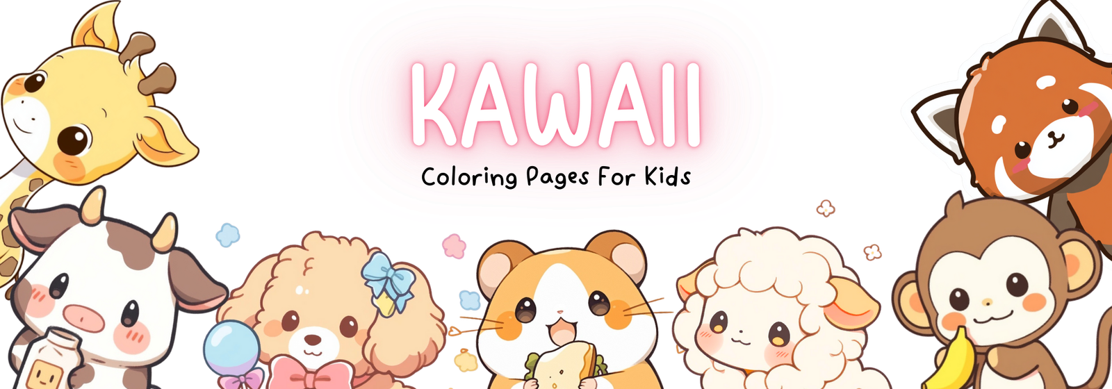 Kawaii Coloring Pages For Kids Site Logo
