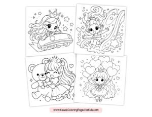 Free Cute Adorable Kawaii Coloring Pages For Kids