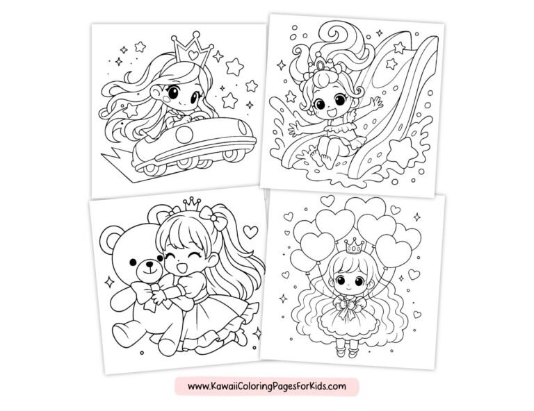 Free Cute Adorable Kawaii Coloring Pages For Kids