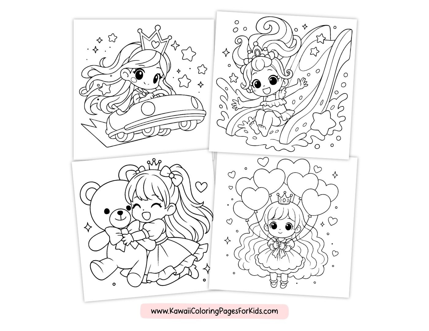 Free Cute Adorable Kawaii Coloring Pages For Kids
